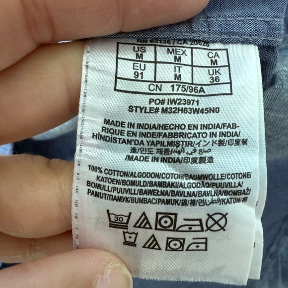 Guess Dillon Slim Fit Button Down Shirt | Men’s Medium | 100% Cotton - Picture 8 of 8